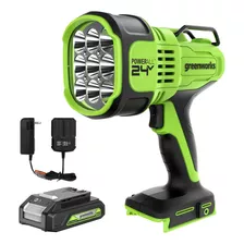 Greenworks Kit De Luz Led De 24 V Con Batera De 2 Ah Y Carga