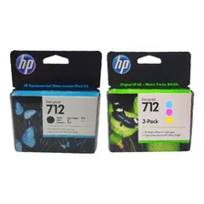 Kit 4 Cartuchos De Tinta 712 C/preto 80ml Hp T210 T250 T650