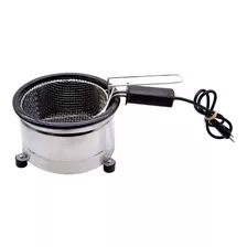 Fritadeira Elétrica Redonda Ipe Cozinhas 1,5 L Tacho Esmaltado Base Em Inox 1200w 220v Portátil