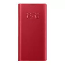 Samsung Case Led View Cover Para Galaxy Note 10 Normal Rojo