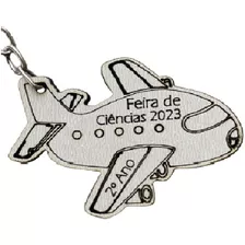 Chaveiro Avião Personalizado Lembrança Brinde 30 Peças