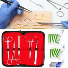 Kit De Práctica De Sutura Suturación Piel Humana Médico Al S