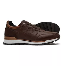 Fabián Arenas Tenis Casual De Piel Para Caballero 6316 Brown