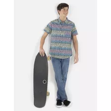 Camisa Hawaiian Island Juvenil Multicolor Maui And Sons