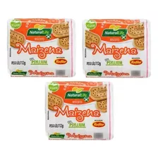 Kit C/3 Biscoito Maizena Vegano Sem Glúten 112g Natural Life