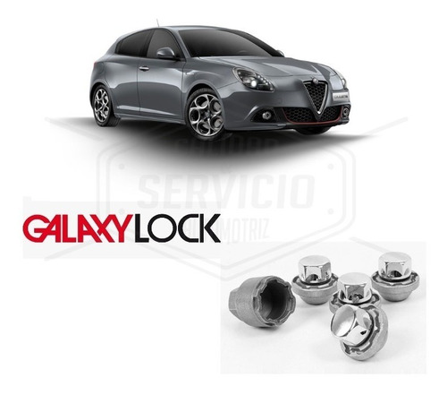 Birlos De Seguridad Galaxi Lock Para Alfa Romeo Gulietta. Foto 2