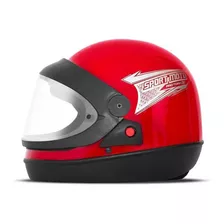Capacete Sport Moto - Light Automatico Vermelho 56