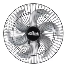 Ventilador De Parede Oscilante 50cm Preto/prata Turbão 130w