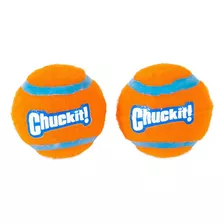 Pelotas Para Perros Chuckit! Tennis Grande 2 Pack Color Naranja