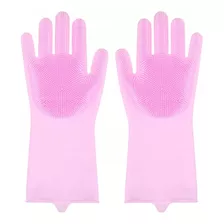 Guantes Silicona Par Lavar Loza Limpiar Baño Multiusos