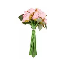 Ramo Rosas Artificiales X 10 Flores Casamiento Novia Decora
