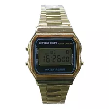 Relógio Masculino Backer Digital 15002475f - Dourado