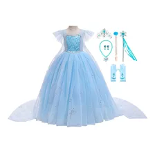 Disfraz Talla 7-8 Para Niña De Princesa Snowflake