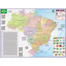 Mapa Do Brasil Politico Escolar Rodoviário Regional Estatístico Gigante Edição Especial