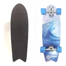 Skate Montado Simulador Surf Sk8 Spin Abec 9 Longboard 100kg