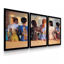 3 Quadros Decorativos Banda Pink Floyd Rock And Roll