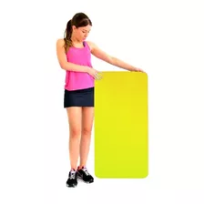 Colchonete Eva Tapete Yoga Academia Fitness Exercícios 10mm Cor Amarelo