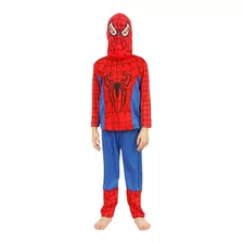 Disfraz Infantil Spiderman Con Capucha (manga Larga)