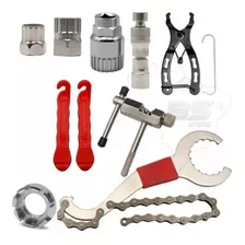 Kit Ferramentas Bike Extratores Chaves Sakador Espatulas 11p