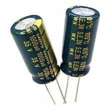 Pack X 5 Condensador Capacitor 1000uf 35v 10 *20 Mm 