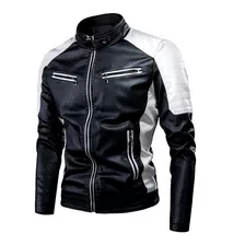 Chamarra Motociclista Biker Bomber Slim Casual Rompeviento