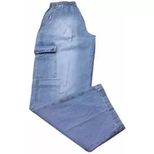 Calça Cargo Jeans M J Original Para Masculina E Feminina