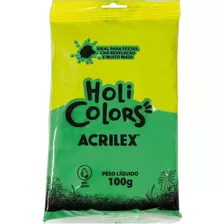 Artigo Para Festa Holi Colors 100g Verde Bandeir