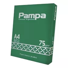 Resma Pampa A4 500 Hojas 75gr Color Del Papel Blanco