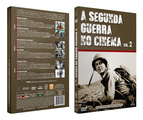 Dvd A Segunda Guerra No Cinema Vol. 2 / 3 Discos 6 Filmes