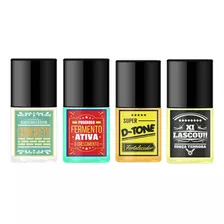 Kit 4 Bases Tratamento Endurecedor Top Beauty Sos Unhas