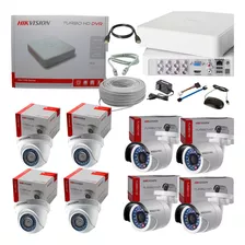 Cctv Hikvision Kit Dvr 8ch + 8 Cám+ Disco Duro 1tb Completo