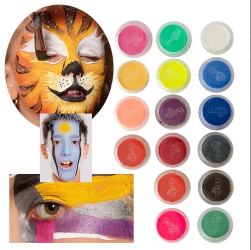 Maquillaje Artístico Infantil Pintafan Set 16 Colores