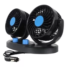 Ventilador Auto Doble Para Auto 12v 360°