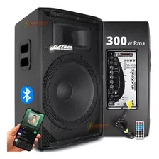 Caixa De Som Datrel Ativa 15p Titanium 300w Rms Bluetooth