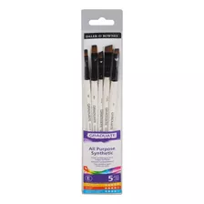 Brocha Plana Graduate De Daler Rowney, 5 Unidades