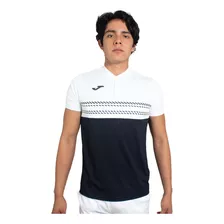 Polo Deportiva Joma Smash Manga Corta Negro Blanco