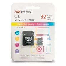 Cartão Memória Hikvision 32gb Microsd + Adaptador