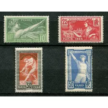 Francia Sellos Yvert 183 A 186 Mnh Olimpiadas Paris 1924