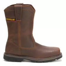 Botas Cat Punta Acero Campera Cuero Genuino Antideslizantes 