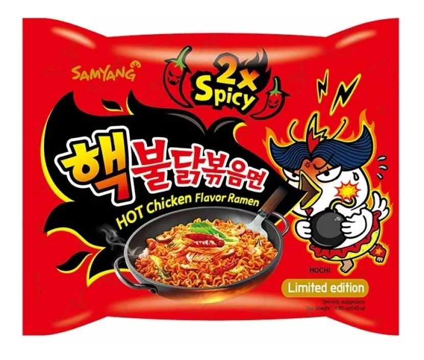Ramen Coreano Hot Chicken 2x Doble Picante 1 Pieza Importado
