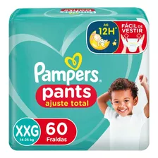  Pampers Pants Ajuste Total 60 Unidades Xxg Fralda Infantil Sem Gênero