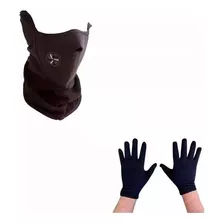 Guantes Moto Bici Primera Piel+ Mascara Neoprene Micropolar