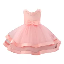 Vestido De Niña Para Fiesta Elegante Bautizo Pajesita Rojo