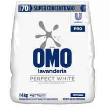 Lava-roupas Pó Omo Perfect White Pacote 4kg
