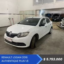 Renault Logan Authentique 2016 En Marcha Chocado Poloautos