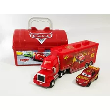 Disney Cars Relâmpago Carreta Mack E Mcqueem + Brinde Maleta