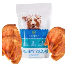 Petisco Desidratado Natural Para Cães Orelha Suína Lecker