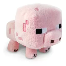 Boneco Porco Rosa Pelúcia Pink Pig Geek Jogo Game Minecraft 