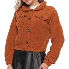 Casaquinho Frio Cardigan Ted Pelo Pelucia Botão