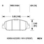 Balatas Disco  Delantera Para Honda Accord Exr 1.5t 2019